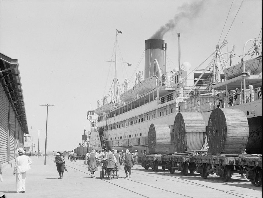Порт в Хайфе. 1933